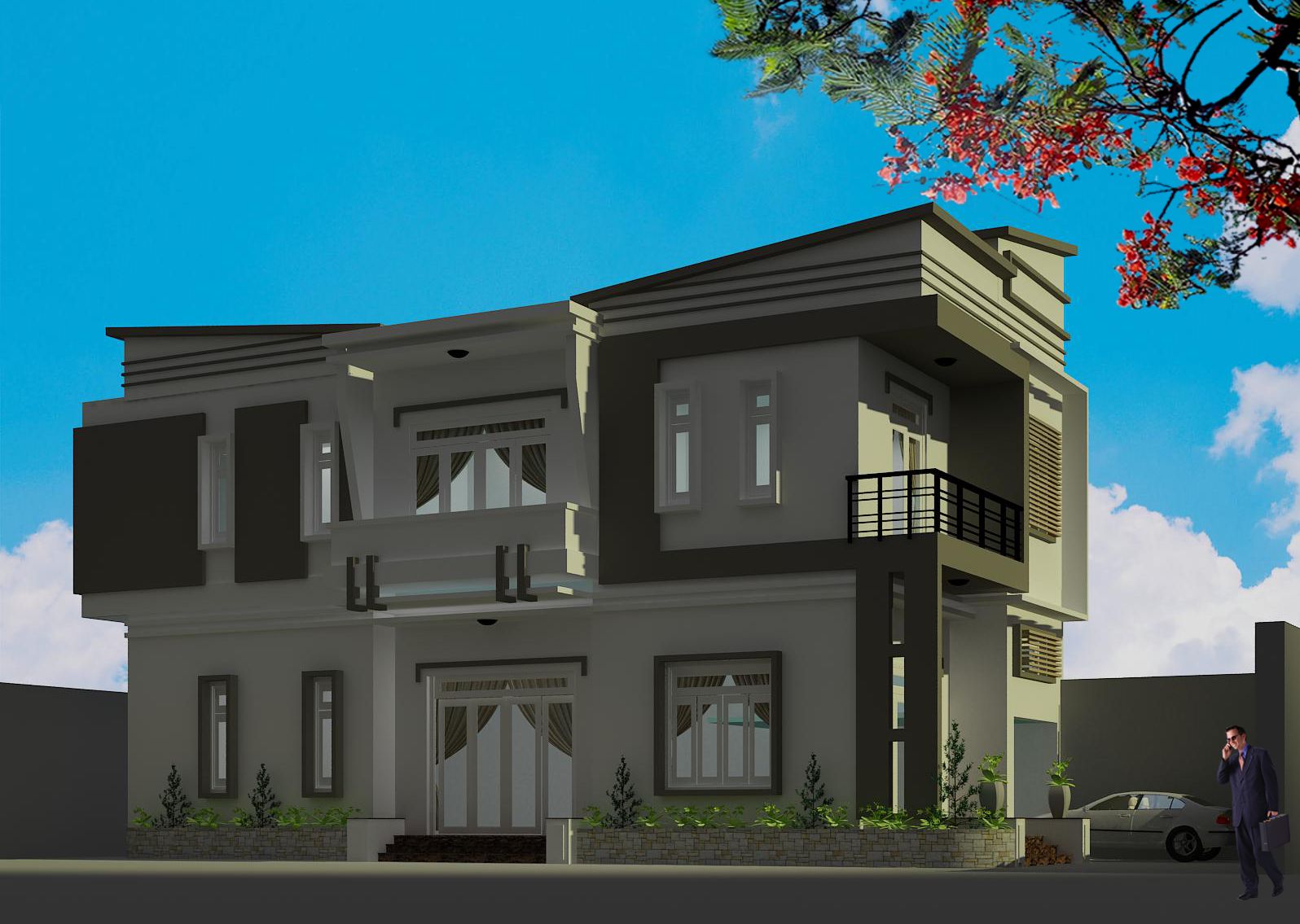 Thi công nhà phố 2 mặt tiền Anh Thặng