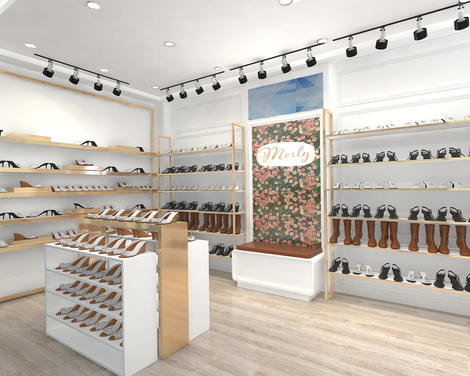 Thi công shop quan áo menly Q3