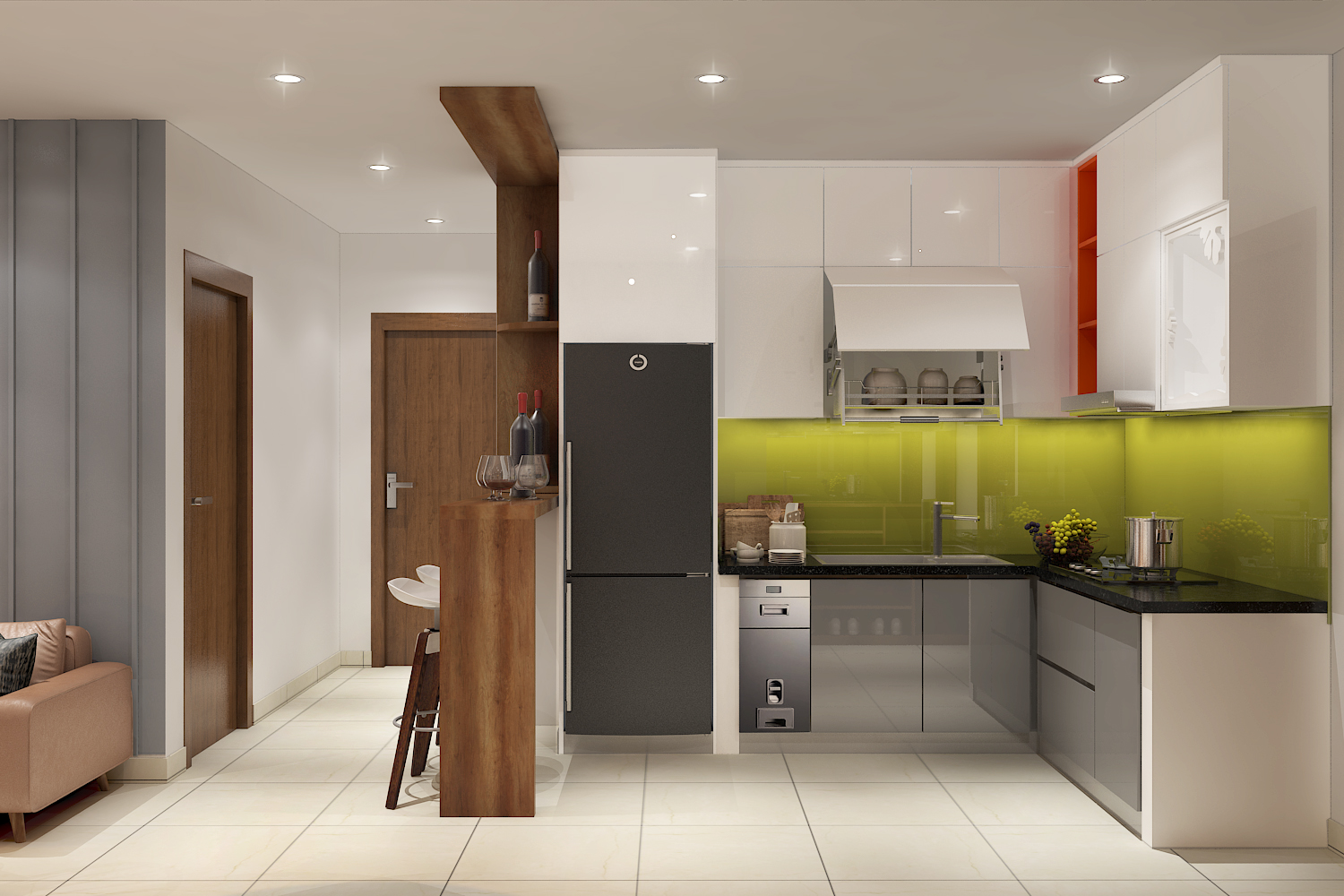 Thiết kế thi công nhà chị Nhung Q6